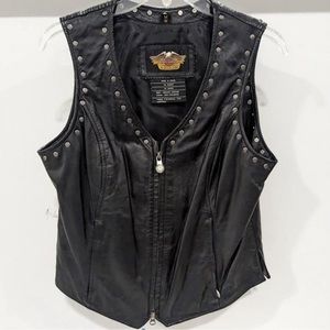Leather Harley-Davidson vest